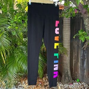 PINK Love Pink Rainbow Leggings size small